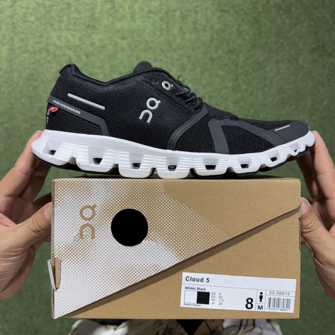 On Cloud 5 comfortable all-match shock-absorbing non-slip wear-resistant breathable low-top carbon plate running shoes - Image 5